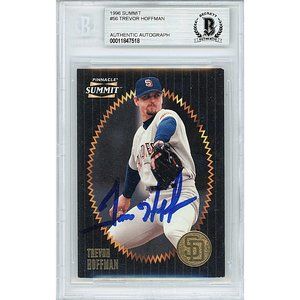 Trevor Hoffman SD Padres Signed 1996 Baseball Card